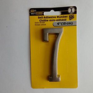Mid Century House Number 7 Self Adhesive